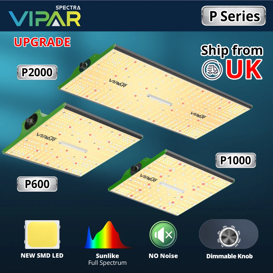 VIPARSPECTRA P600 P1000 P2000 LED Grow Lights Full Spectrum Indoor for Grow Tent - Image 2 of 4