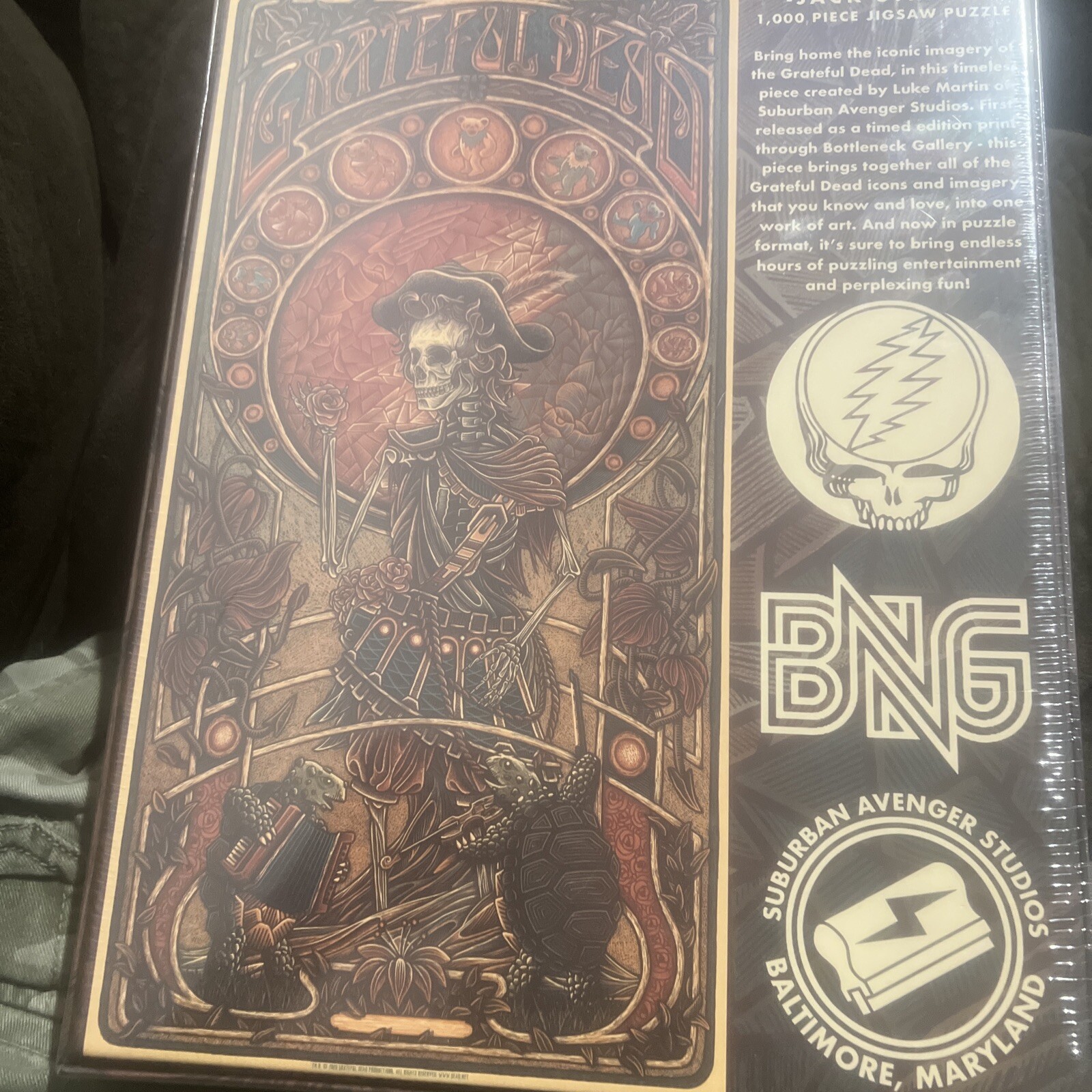 New Rare Grateful Dead Jack Straw 1000 Piece Jigsaw Puzzle Bottleneck