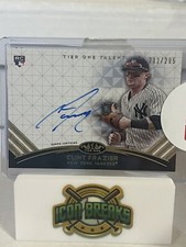 2018 Topps Tier One Talent Clint Frazier RC Auto #TTA-CF Yankees /295 BoxH
