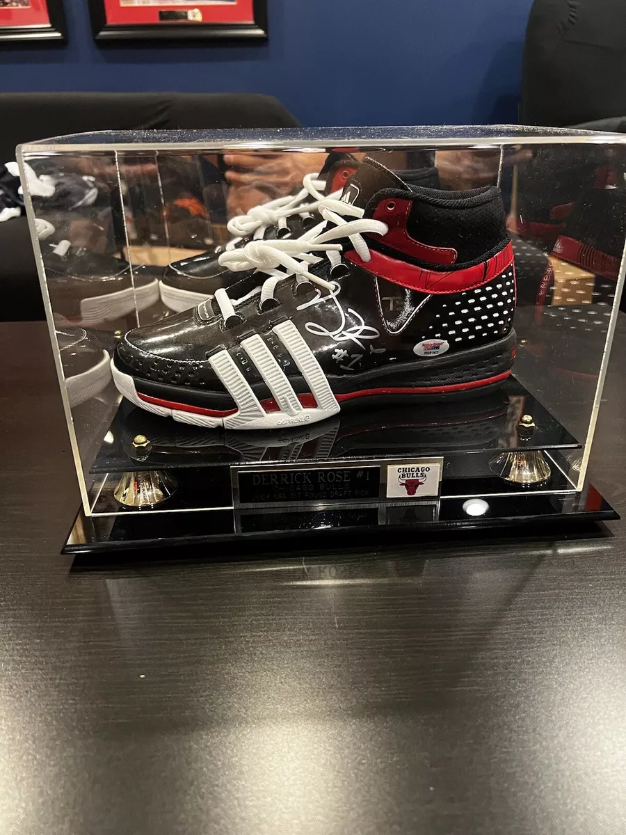 DERRICK ROSE SIGNED AUTOGRAPHED ADIDAS RC Year First SHOE PSA COA