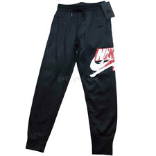 NWT Nike Air Jordan BOYS Youth Jumpman Logo Athletic Jogger Pants Black