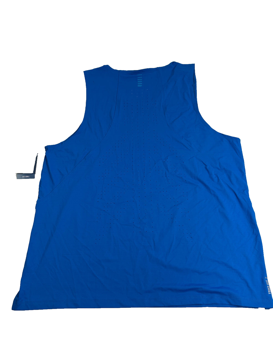 Under Armour Iso-Chill Laser Running Tank Top Cruise Blue