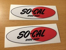 2x So Cal Sticker Speed Tuning Shop Retro Vintage Hot Rod Salt Lake Flat Racer