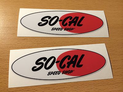 2x So Cal Aufkleber Speed Tuning Shop Retro Vintage Hot Rod Salt Lake Flat Racer