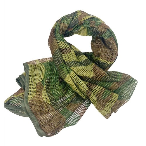 Men Women Camouflage Netting Mesh Neck Scarves Camo Scarf Breathable Hunting - Picture 13 of 20
