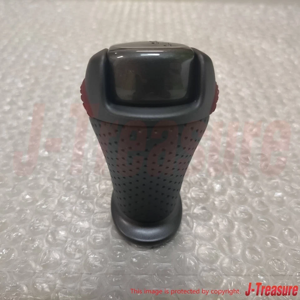 Perilla de cambio genuina Nissan GT-R R35 2011-2015 cuero rojo negro 34910-KB60A OEM Foto 4 de 4