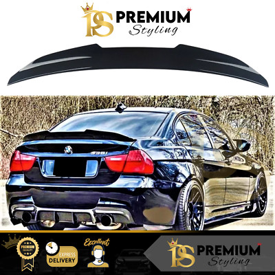 BMW 3er M3 E90 Glanz Schwarz Heck High Kick PSM Ducktail Kofferraum Spoiler Flügel