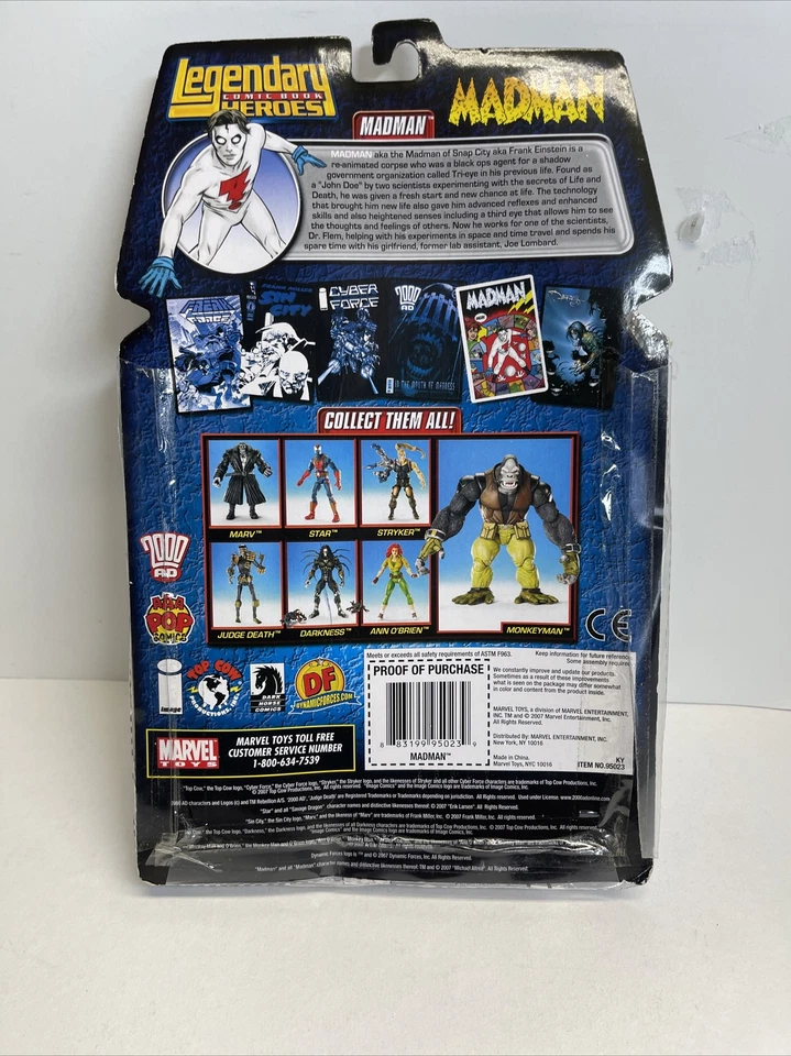 Figura de acción Legendary Comic Book Heroes 6” MADMAN MonkeyMan BAF NUEVO Foto 3 de 4