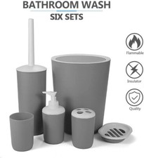 Hoomtaook Badezimmer Deko Set Bad Zubehör Set Bad Accessoires 6tlg Set