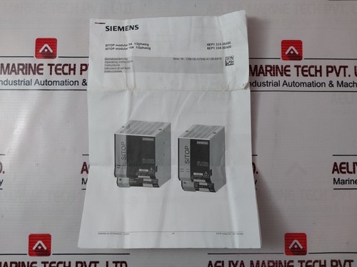SIEMENS SITOP Modular 10A 1/2 Ph 6EP1 334-3BA00 Power Supply Module 50/60HZ - Picture 13 of 16
