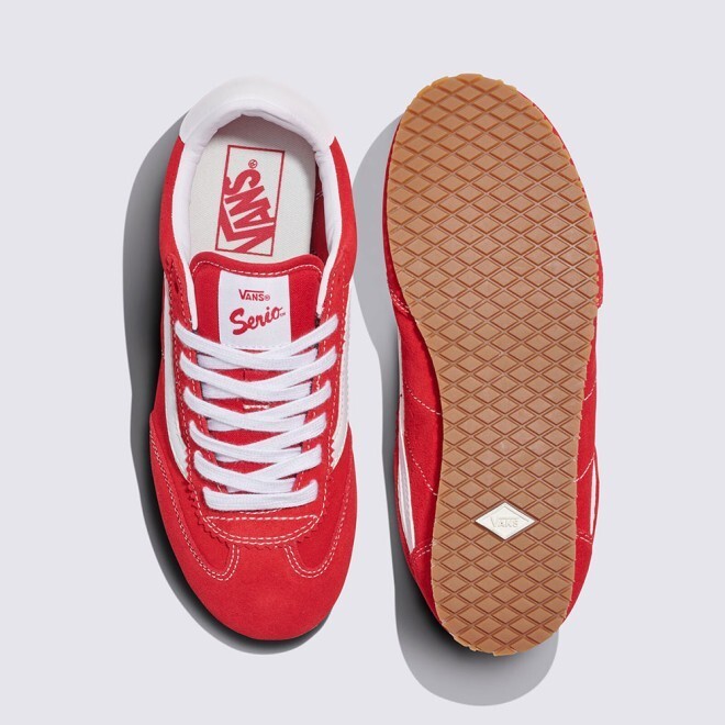 VANS Super Lowpro Mens Womens Sneakers Racing Red