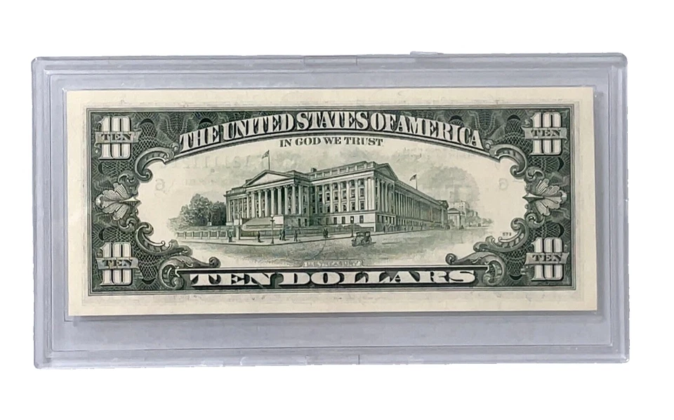 1995 F-Atlanta $10 Dollar Super Outstanding Radar Bill S/N # F 12 1111 21 C - Image 2 of 4