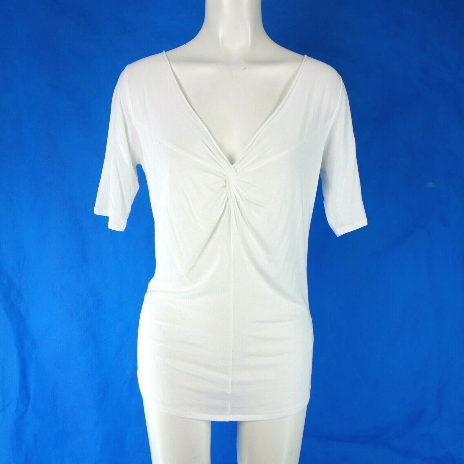 Футболка с повтором Damen Sommer, туника Damenshirt Oberteil Weiß Slim 40 L Neu