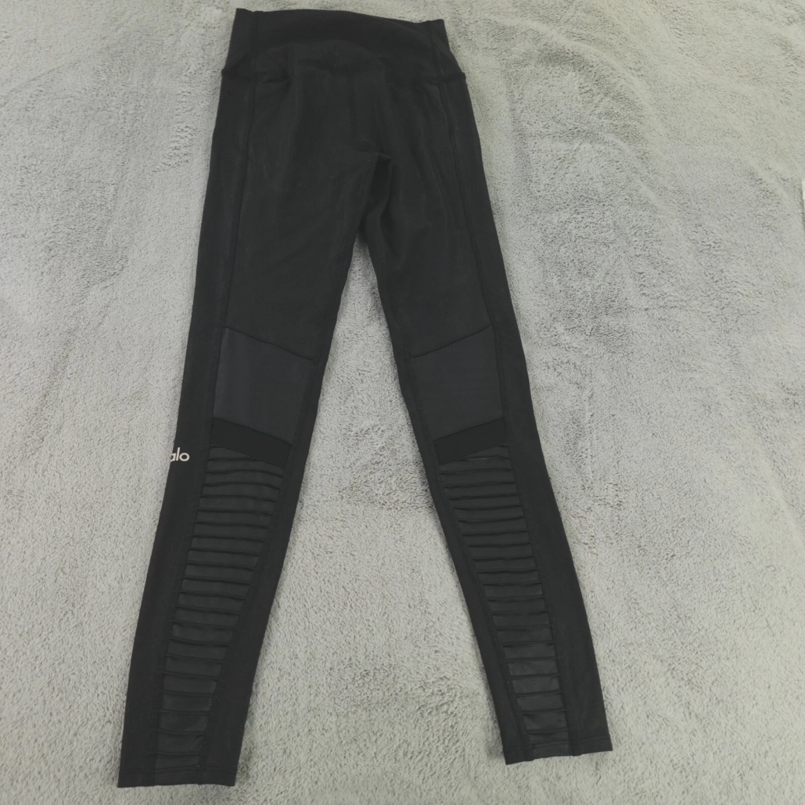 alo-yoga moto high waist textured leggings