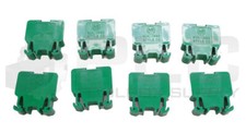 LOT OF 8 NEW ALLEN BRADLEY 1492 STYLE CD CONTACT BLOCK GREEN