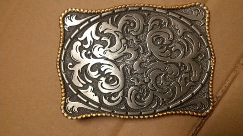 Vintage Storming Silver Belt Buckle 