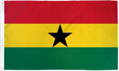 ''GHANA'' flag 2x3 ft polyester banner sign Ghanian Africa African Country UN