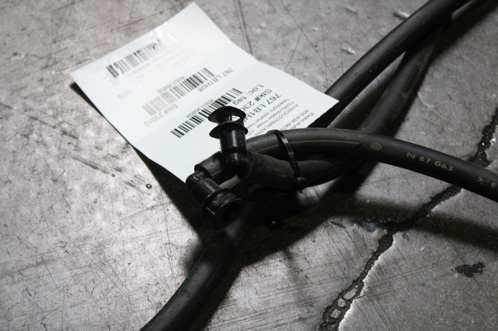 Lamborghini Gallardo, Coupe, Spyder, Headlight Washer Hose, Used, P/N 402955970