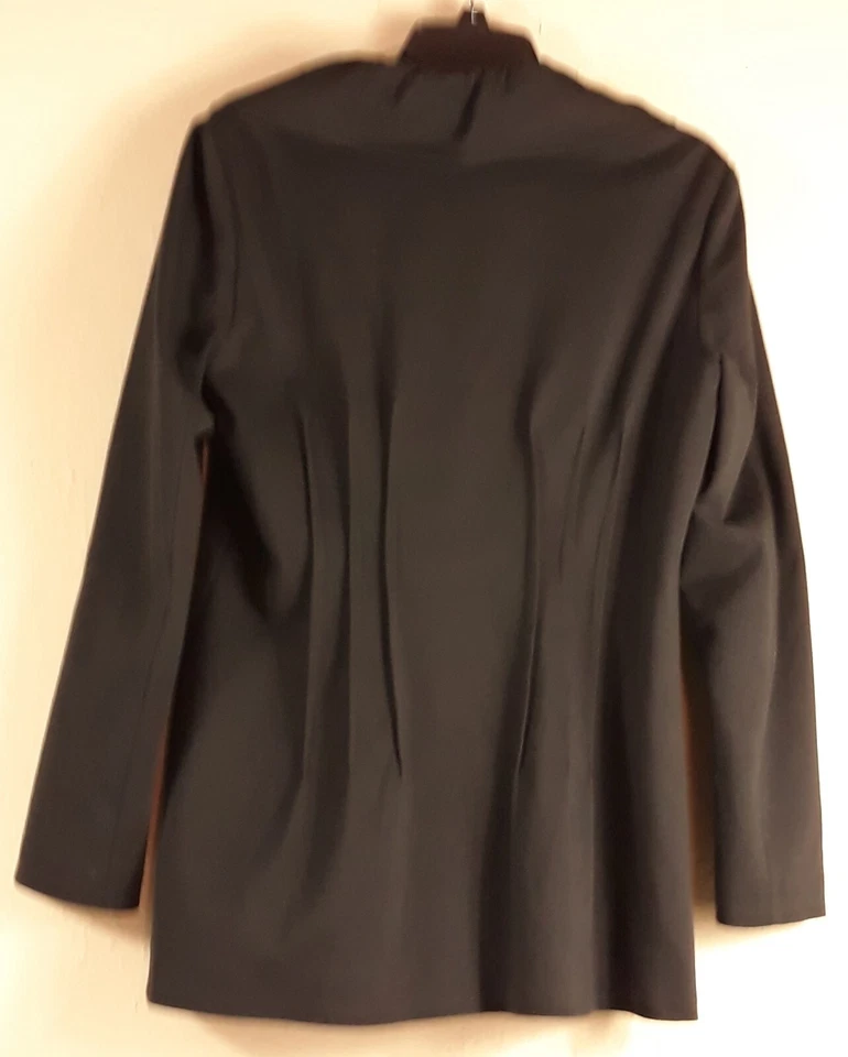 Abrigo Parka Kensie Mujer L Negro Doble Pecho Manga Larga Elegante Cuello Enrollado Foto 2 de 4