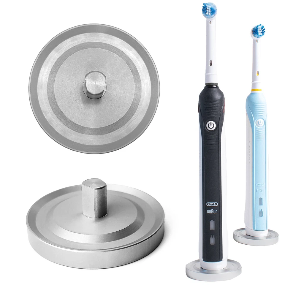 Brushed Aluminium Oral-B Electric Toothbrush Holder, New Matte Colours - Image 1 of 1