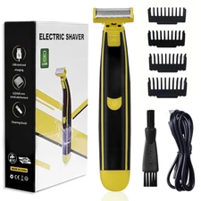 Wet and Dry Rotary Men's Electric Shaver+comb Kit Full Body Washed Facial Shaver