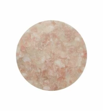 15" Round Rose Quartz Agate Side Table Top Natural stones Handmade Work