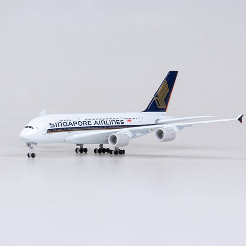 18cm A380 Singapore Airlines Flugzeug Diecast Metal Alloy Flugzeugmodell - Bild 1 von 14