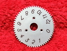 ROLLEI spare part - gear with stamped scale 1-12 for 6x6 shot counting