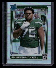2021 Donruss Optic #264 Alijah Vera-Tucker Rookie Jets Holo