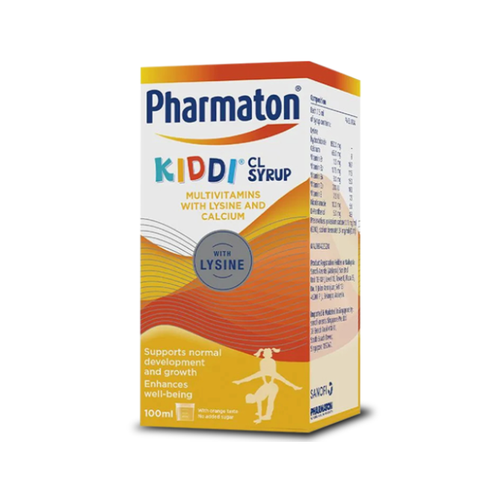 10x Jarabe Pharmaton Kiddi CL 100 ml Multivitamínico con Lisina y Calcio Sin Azúcar - Imagen 3 de 6