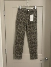 NWT Zara High Rise Snake Print Jeans Size 8