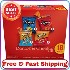 Frito-Lay Doritos Cheetos Snack Chips Variety Pack, 18 Count Multipack