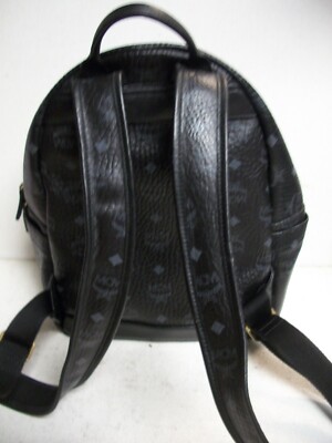 MCM BLACK Dual Stark Side Stud Medium Backpack Pre-Owned | eBay