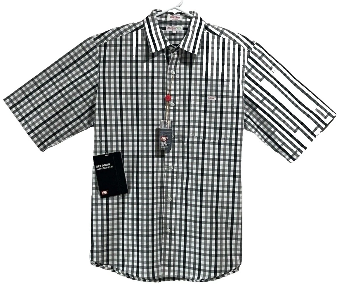 Ecko Unltd. Size L Short Sleeve Regular Size Casual Button-Down Shirts for Men