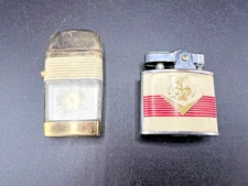 Lot of 2 Lighters Antigue Scripto and CMC Continental Kent Lighter