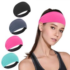 Workout Headband for Women Men Moisture Wicking Wide Sweat Bands Sports Headband