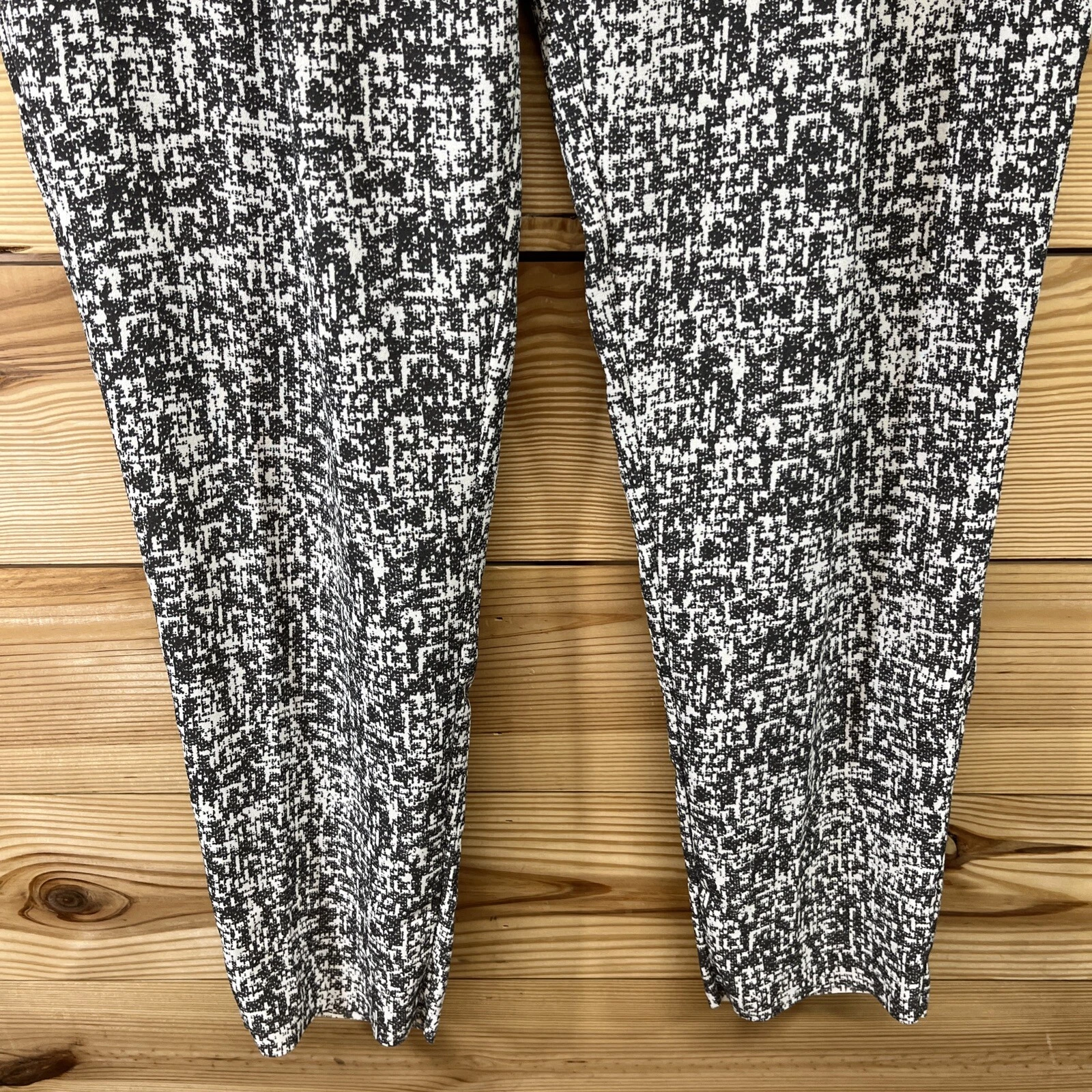 ACNE STUDIOS Pantaloni eleganti acne 42 US 14 stampa a contatto grigio avorio plissettato poli senza orlo B113