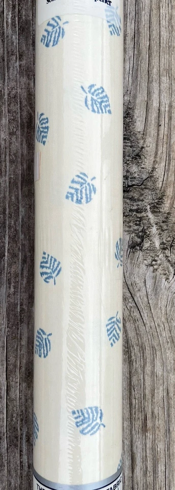 "Tela autoadhesiva vintage DuPont Teflon Fabtac hojas de invierno verde azulado 2 yardas X 18""" Foto 3 de 4