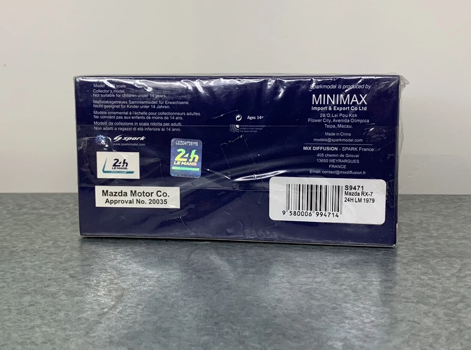 Spark 1:43 Mazda RX7 252i Le Mans 24H 1979 Ikuzawa Foto 4 de 4