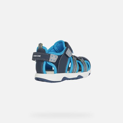 Geox Sandalo a ragnetto da Bambino Multy Boy, chiusura a strappo, Navy, Blu  | eBay