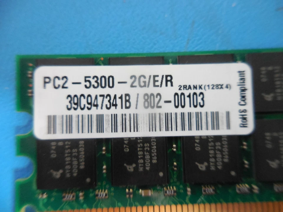 CMTL 39C947341B / 802-00103 2GB 240p PC2-5300 Registered ECC DDR2-667 DIMM  - Image 3 of 4