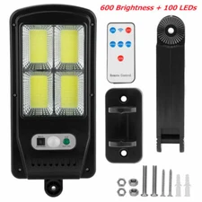 Commercial Solar Street Light LED Lights Outdoor Area Flood Lights Dusk To Dawn