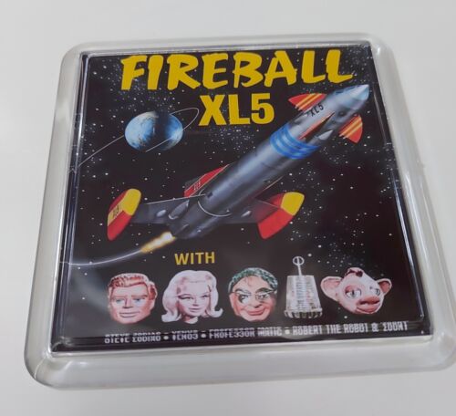 Fireball XL5 Gift Coaster Fireball XL5 Collectable Birthday Christmas Present - Afbeelding 1 van 2
