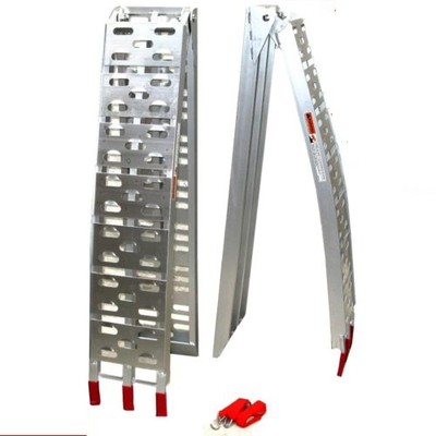 2 Stück Auffahrrampe a 340 kg 06142 Auffahrschiene ALU RAMPE - gesamt  680kg C