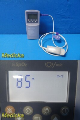 2014 Nellcor Puritan Bennett N-65P OxiMax Pulse Oximeter W/ SpO2 Sensor ...