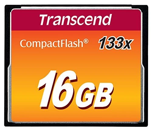 2 Pack Transcend 16GB 133x Compact Flash 16 GB CF Memory Card - Image 2 of 3