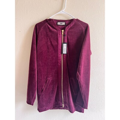 #ad #ad Kith Lidl Velour Baseball Jersey S Red $50.00