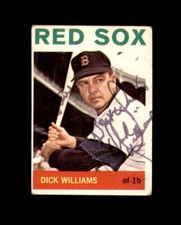 Dick Williams Signed Authentic 1964 Topps Boston Red Sox Autograph