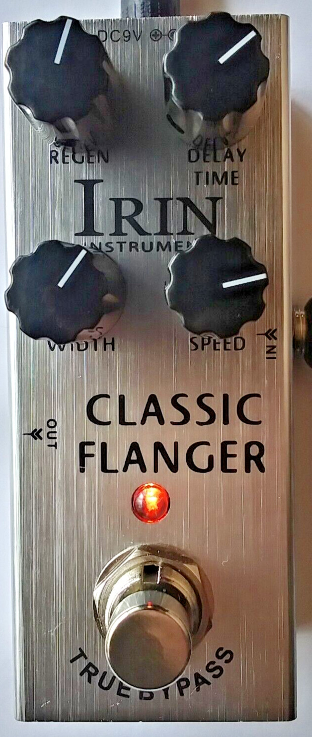 Irin Classic Flanger Guitar Effects Pedal Analog Sound WITH REAL KNOBS Open Box