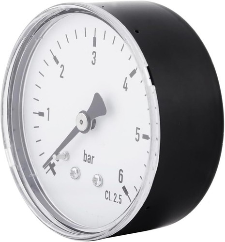1/4-Zoll-Manometer, hochpräzises Mini-Manometer für Kraftstoff, Luft, Öl, Wasser